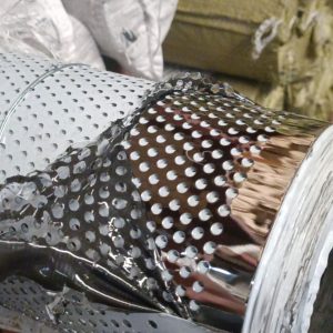 TÔN DẬP LỖ CHẤT LIỆU LOẠI INOX 304 BÓNG GƯƠNG  KHỔ 1M DÀI 20M